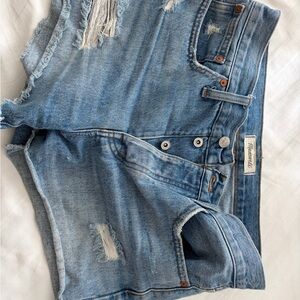 Madewell Relaxed Blue Denim Shorts